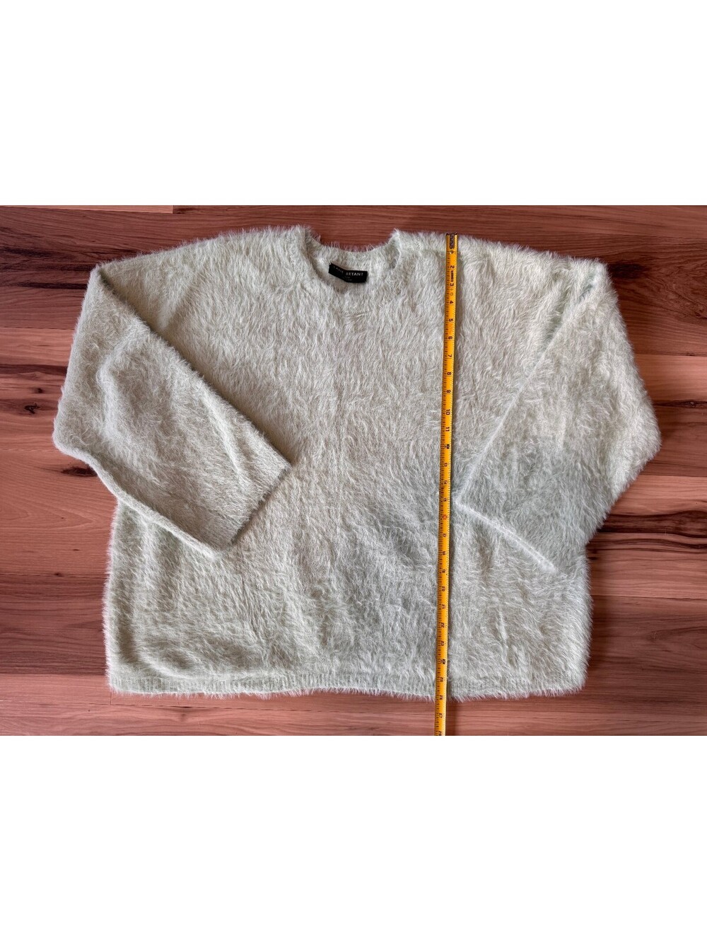 Lane Bryant Eyelash Knit Sweater 26/28 Plus Size Sage Green Fuzzy Soft Cozy